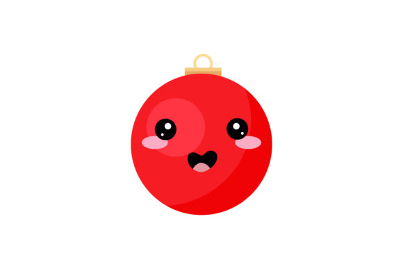 Amazing Red Christmas Light Kawaii Graphics & Illustrations