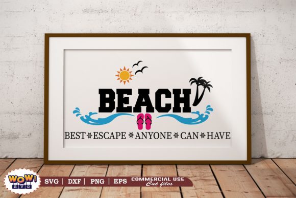 Beach Escape SVG: Graphics for Crafts & Blogs