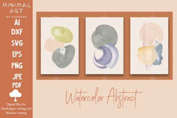 Boho Watercolor Graphics: Abstract Illustrations