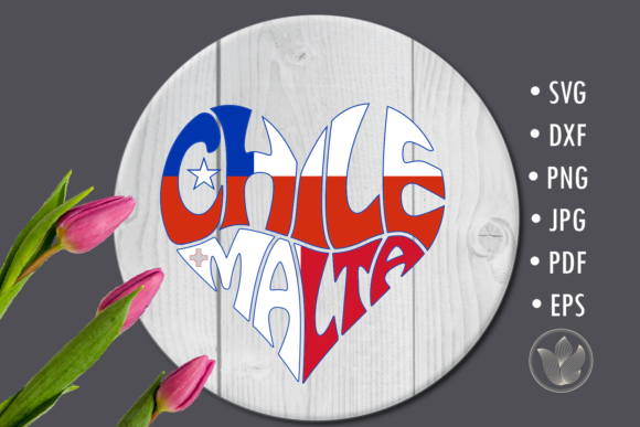 Chile Malta Heart: Graphics for Crafts & Blogs