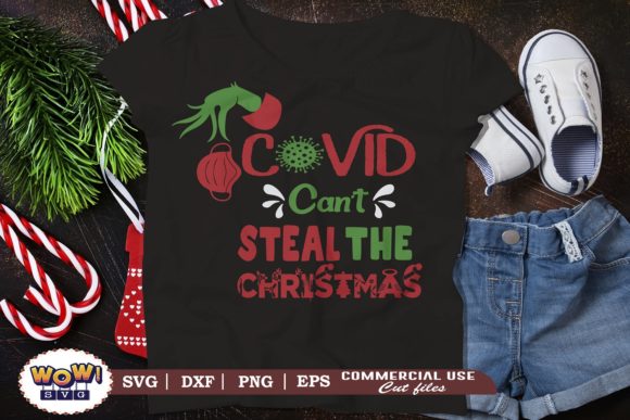 Covid Can t Steal the Christmas Graphics and Illustrations