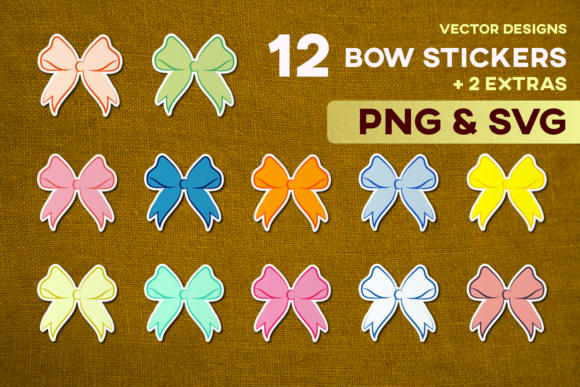 Cute Bow Stickers: Graphics & Illustrations Review