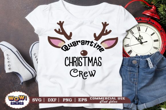 Quarantine Christmas Crew: Festive Graphics & Illustrations