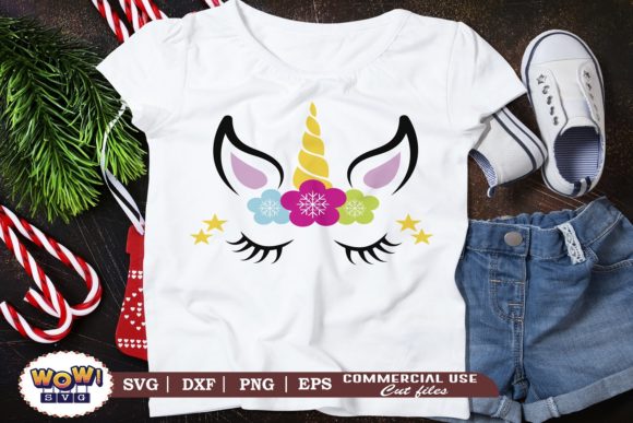 Snow Unicorn: Magical Graphics and Illustrations for Crafts