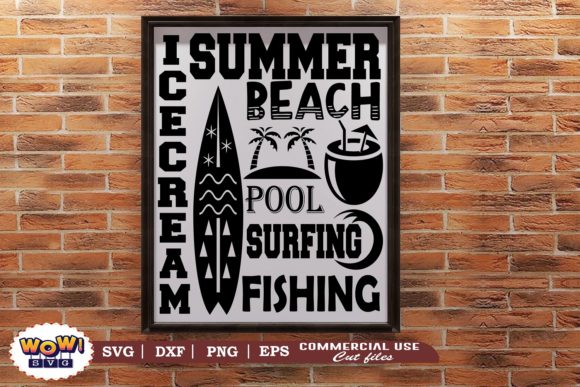 Summer SVG Graphics for Crafts & Branding
