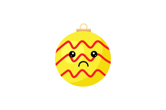 Yellow Christmas Light Kawaii: Graphics & Illustrations